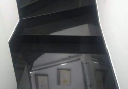 Escadas com o Granito Preto Absoluto